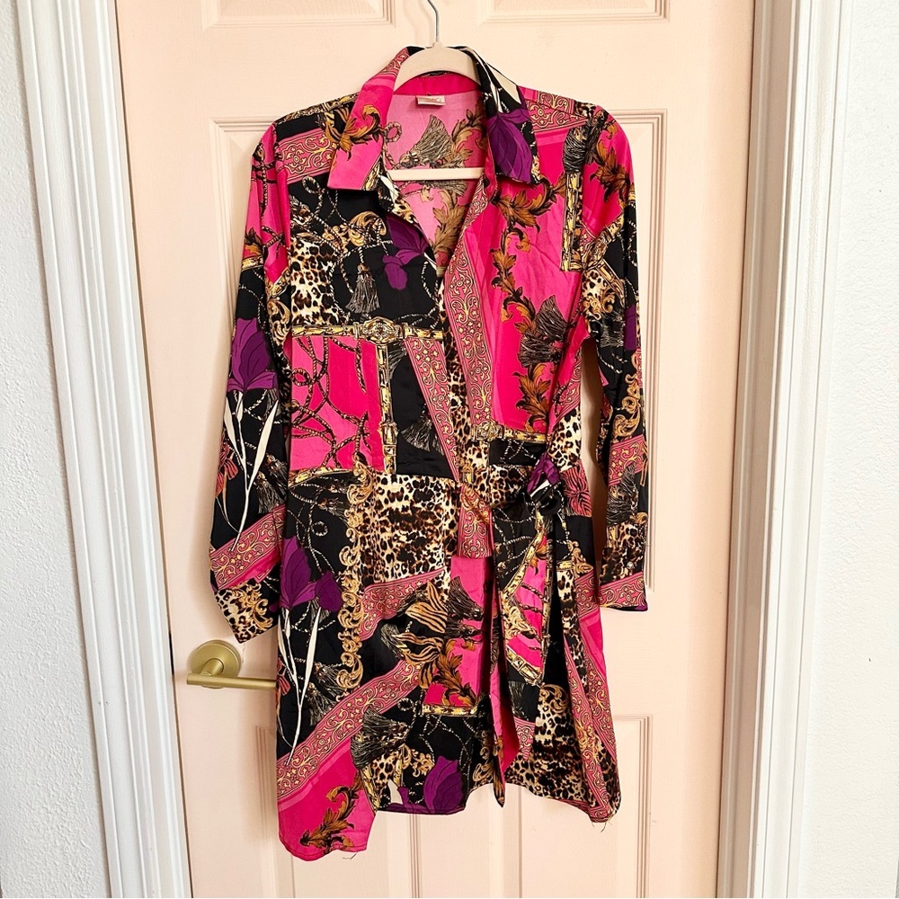 Pink intempo wrap dress